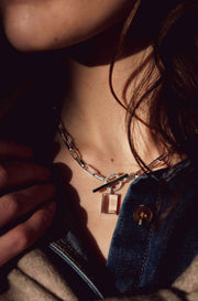 FLARE NECKLACE SILVER