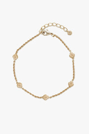 SHELL ANKLET GOLD