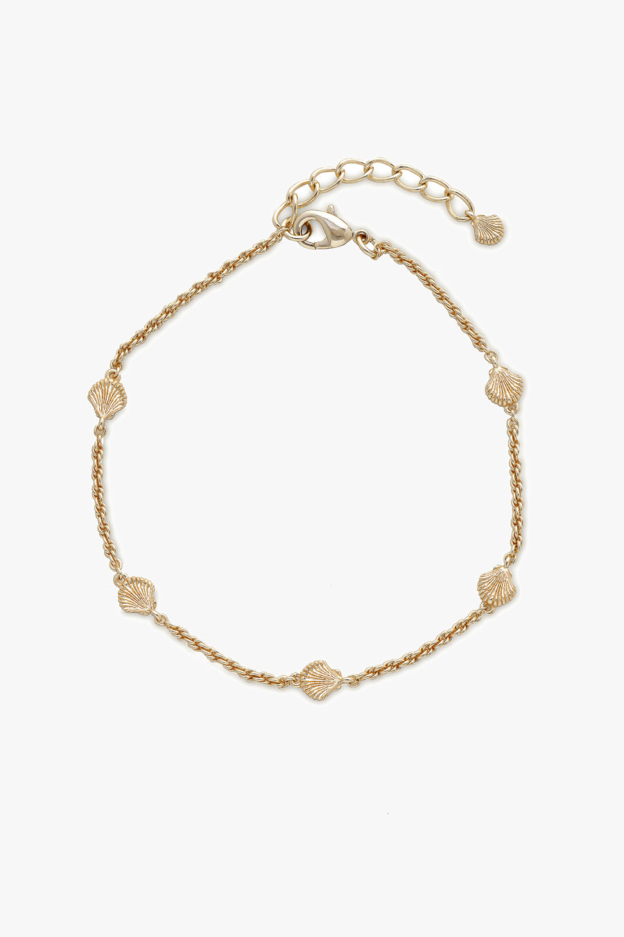 SHELL ANKLET GOLD